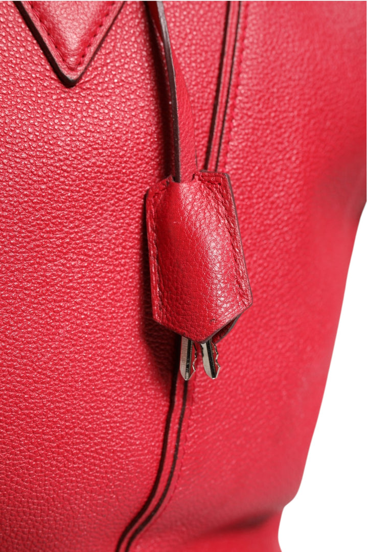 Griotte Taurillon Leather Soft Lockit MM Crossbody Bag Louis Vuitton
