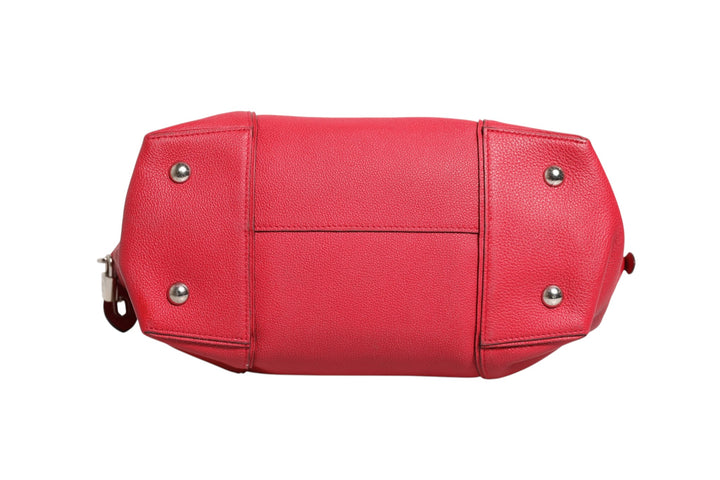 Griotte Taurillon Leather Soft Lockit MM Crossbody Bag Louis Vuitton
