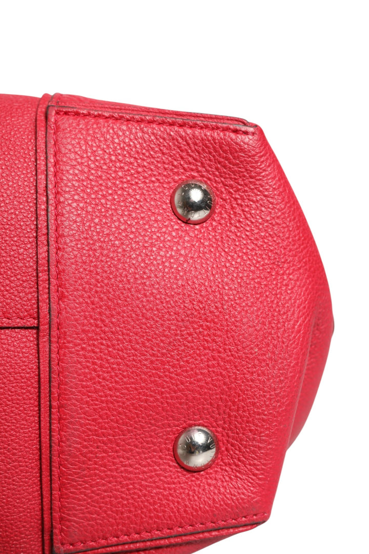 Griotte Taurillon Leather Soft Lockit MM Crossbody Bag Louis Vuitton