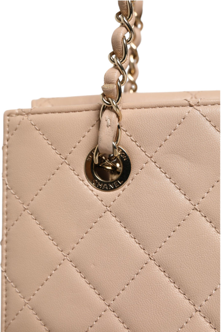 Quilted Leather Beauty Lock Flap Bag Chanel