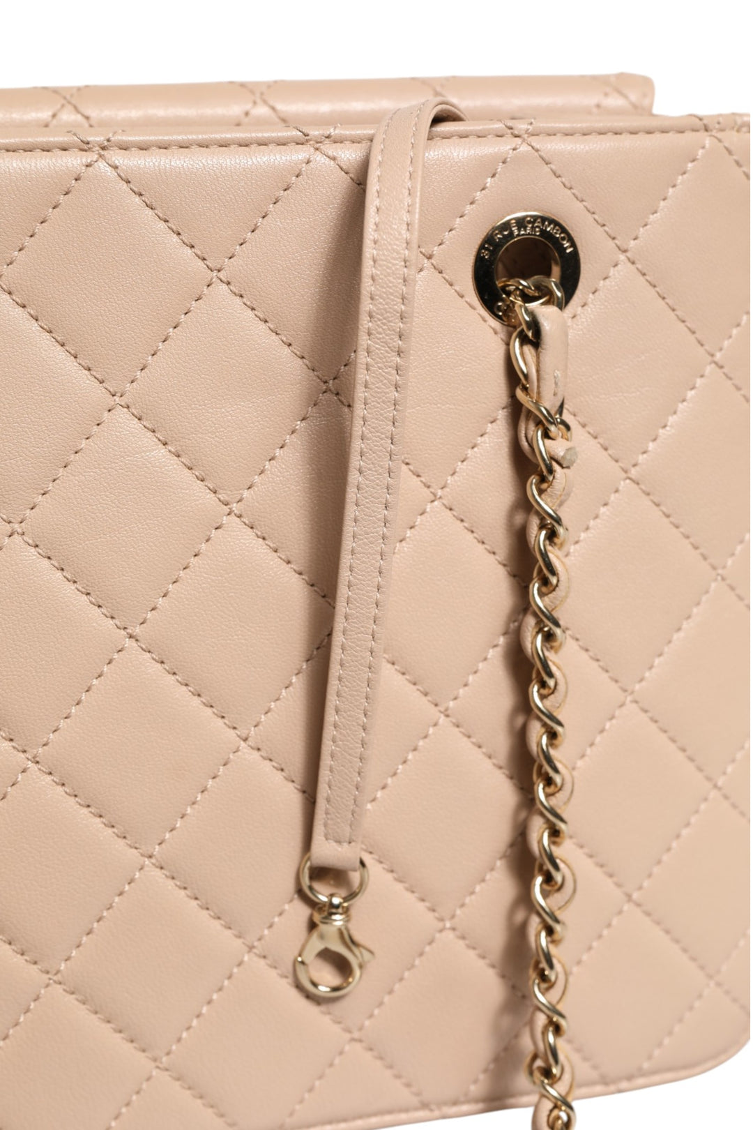 Quilted Leather Beauty Lock Flap Bag Chanel
