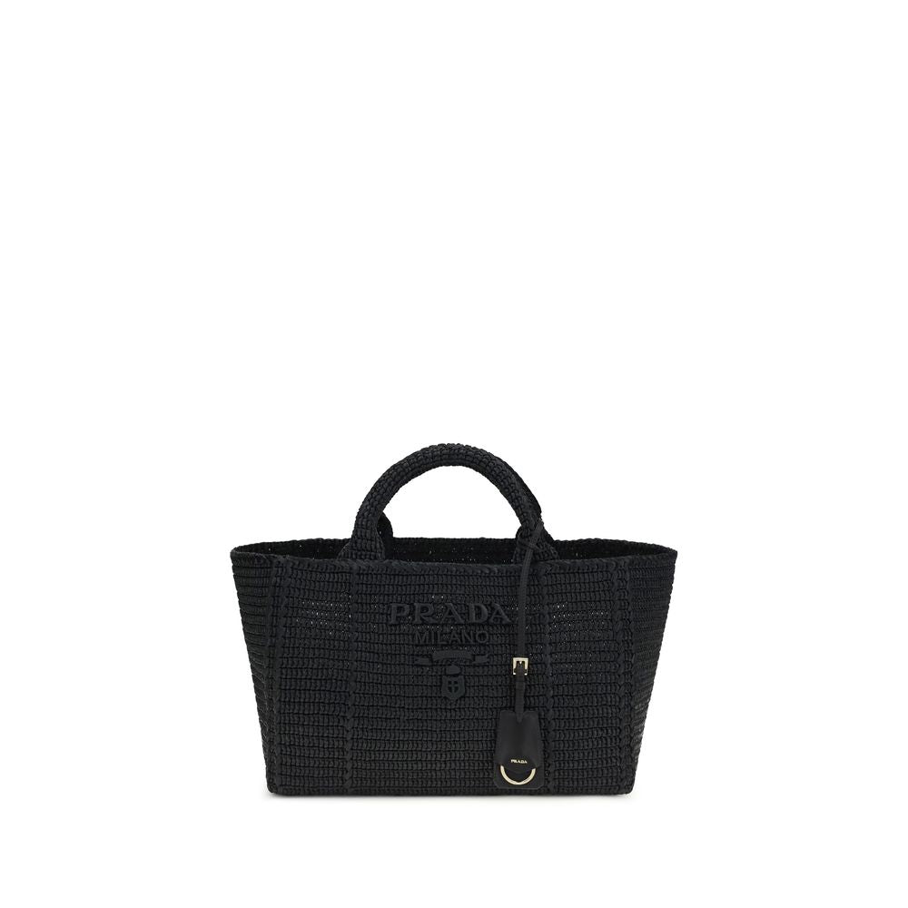 Black Viscose Shoulder Bag Prada