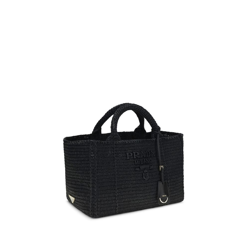 Black Viscose Shoulder Bag Prada