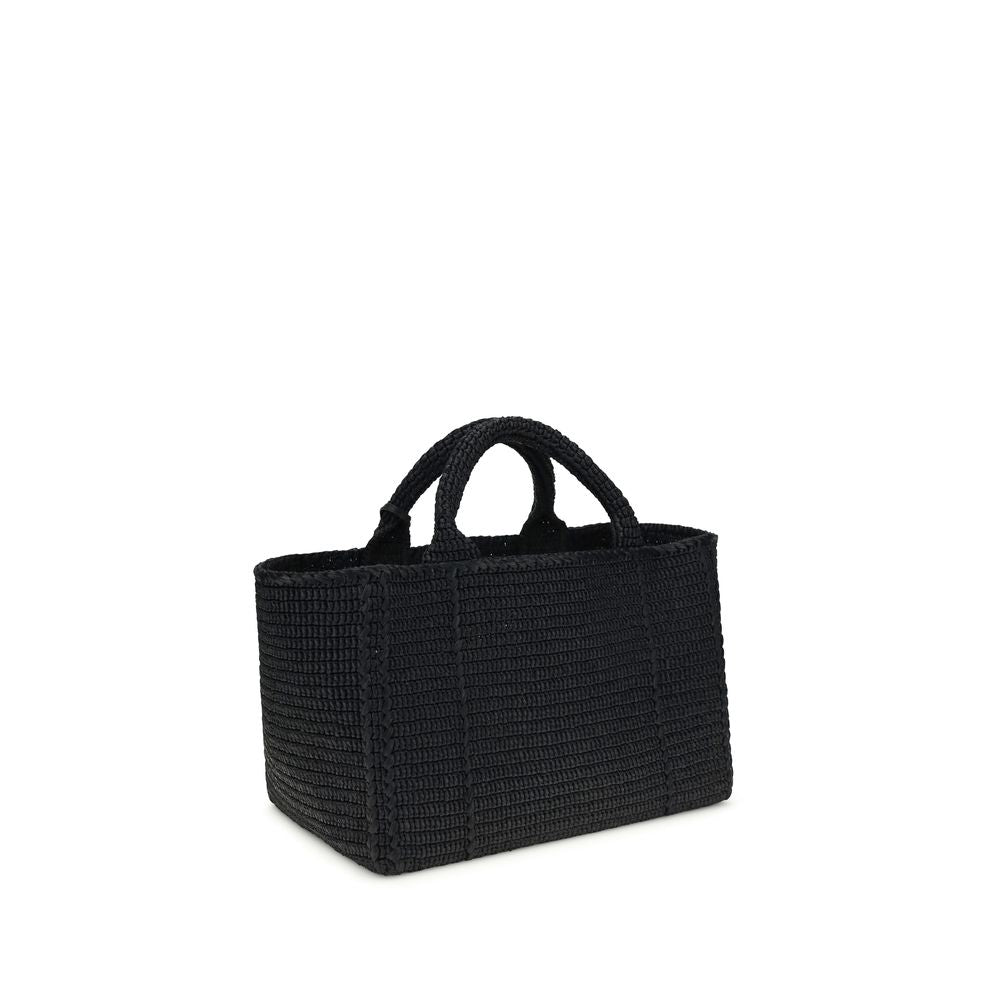 Black Viscose Shoulder Bag Prada