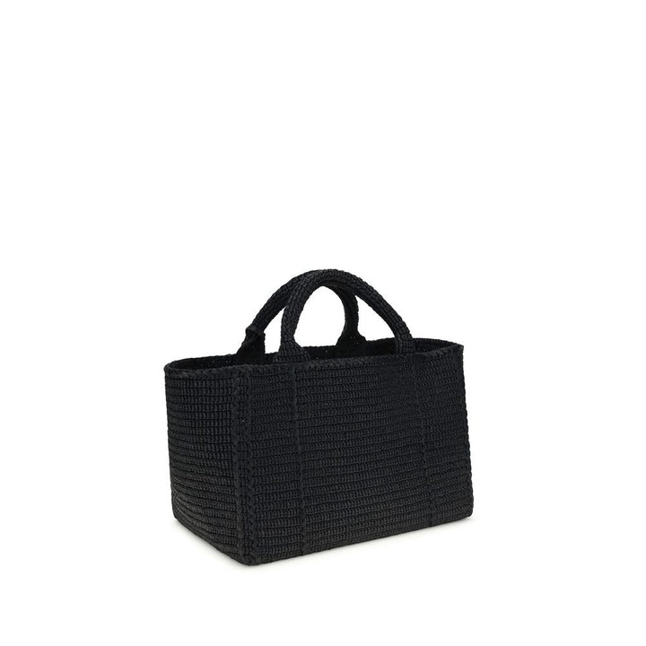 Black Viscose Shoulder Bag Prada