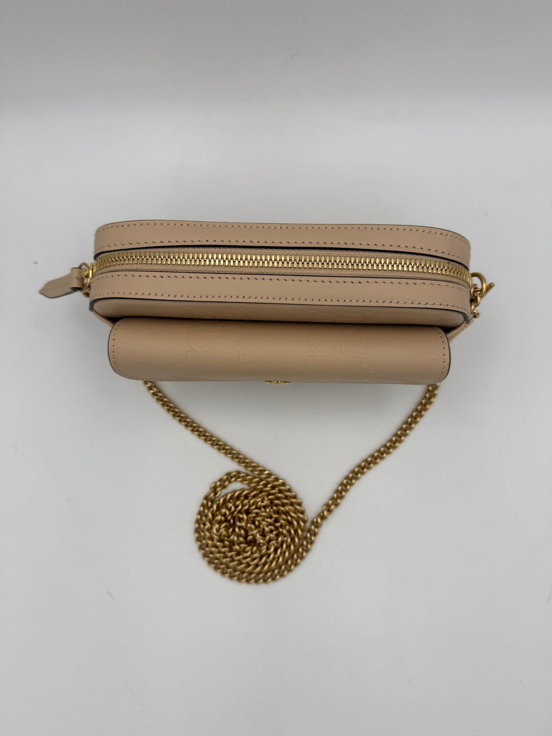 GUCCI GG Jumbo Beige with Front Pocket Shoulder Bag Gucci