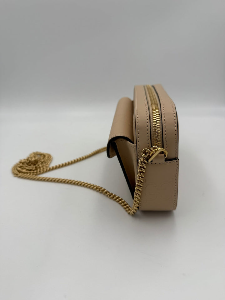 GUCCI GG Jumbo Beige with Front Pocket Shoulder Bag Gucci