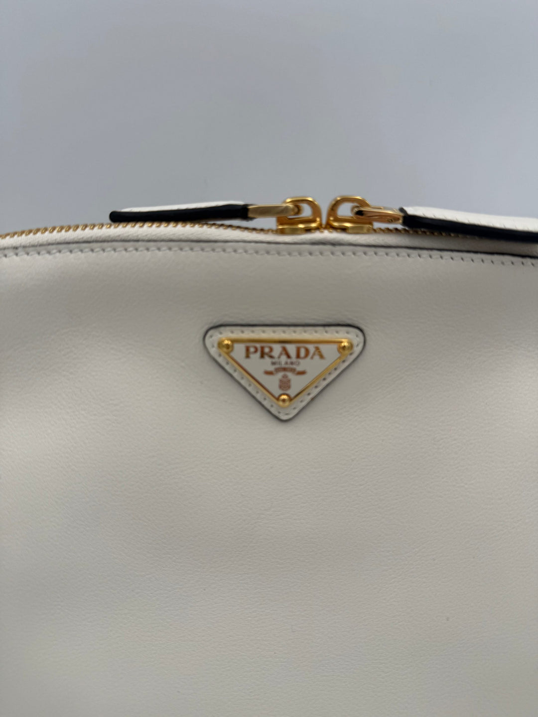 PRADA Bauletto BOWLING in Leather Handbag Prada