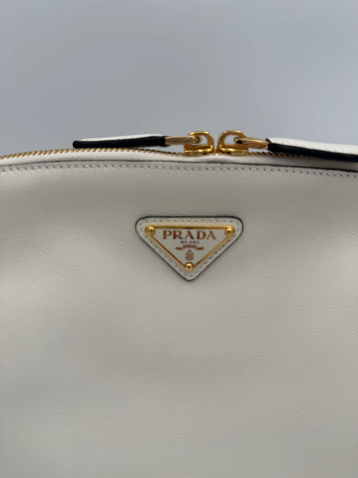PRADA Bauletto BOWLING in Leather Handbag Prada