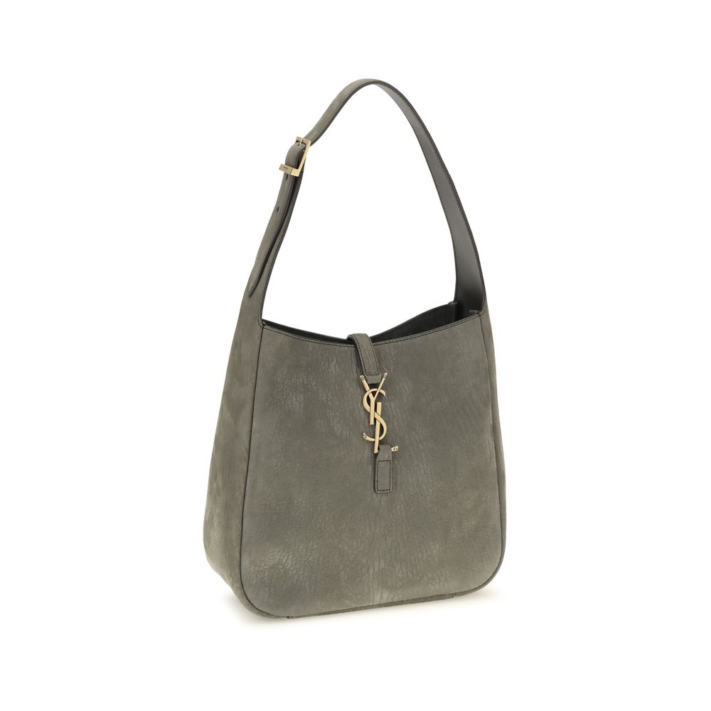 Gray Calf Leather Bos Taurus Shoulder Bag Saint Laurent