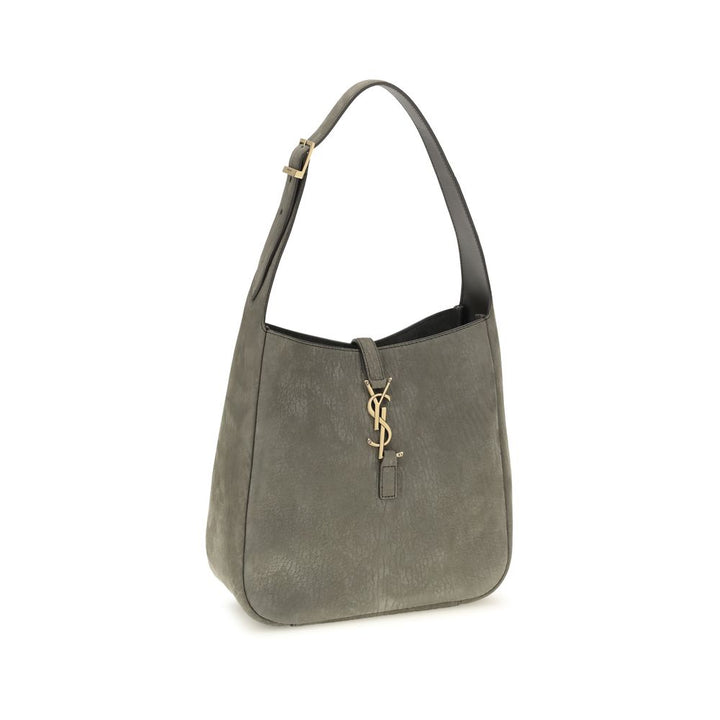 Gray Calf Leather Bos Taurus Shoulder Bag Saint Laurent