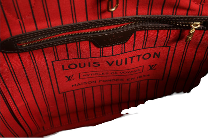 Neverfull MM Damier Ebene Tote Louis Vuitton