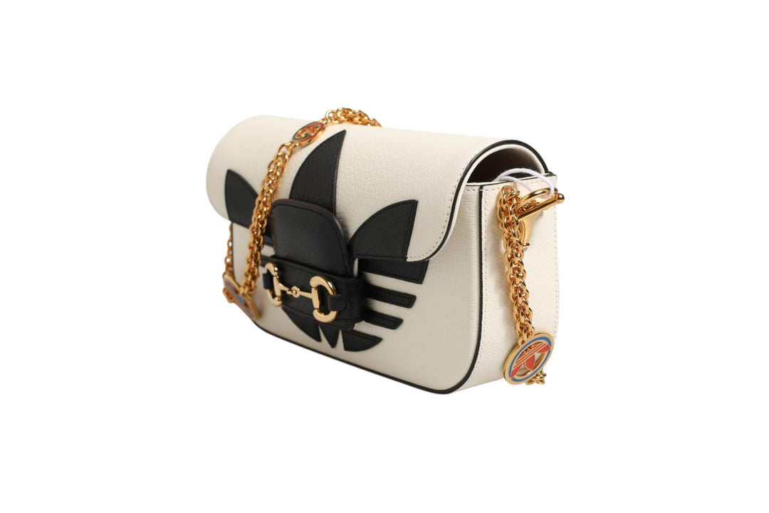 Gucci x Adidas Horsebit 1955 Shoulder Bag Black/White Gucci