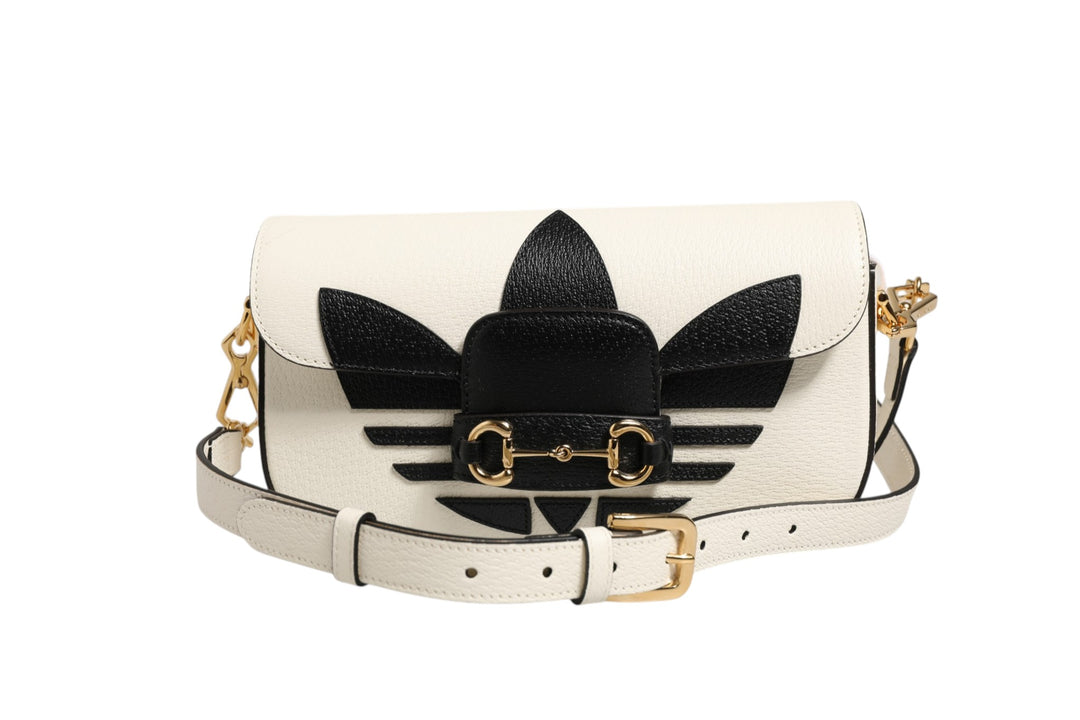 Gucci x Adidas Horsebit 1955 Shoulder Bag Black/White Gucci
