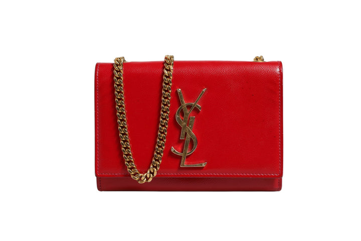 Kate Red Leather Crossbody Bag Saint Laurent