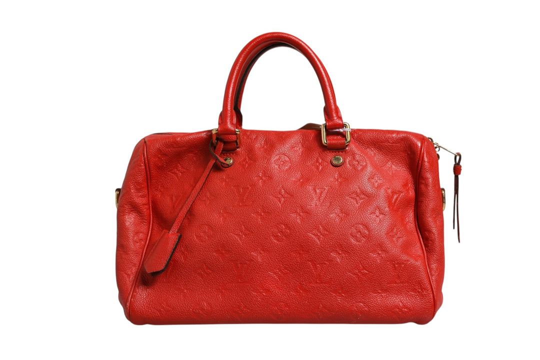 Red Monogram Empreinte Speedy Bandouliere 30 Louis Vuitton