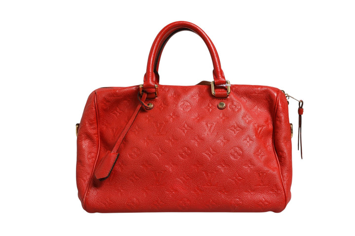 Red Monogram Empreinte Speedy Bandouliere 30 Louis Vuitton