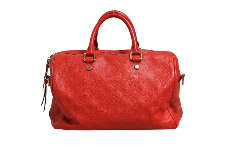 Red Monogram Empreinte Speedy Bandouliere 30 Louis Vuitton