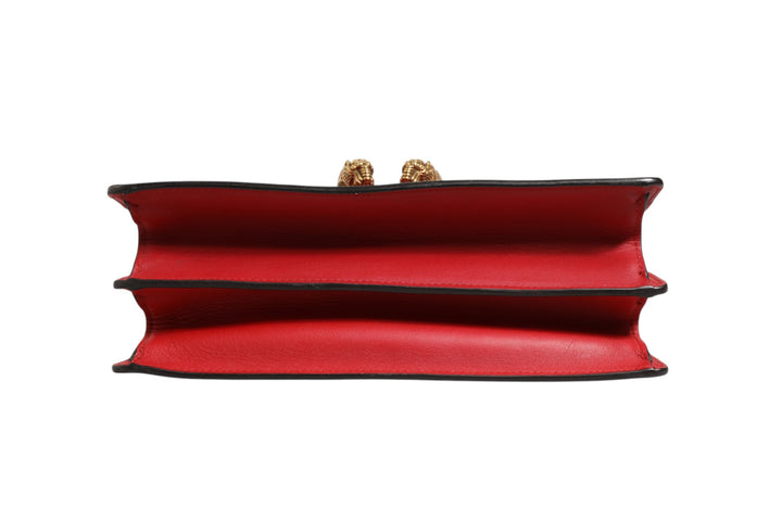 Dionysus Bamboo Medium Top Handle Bag White Blue Red Gucci