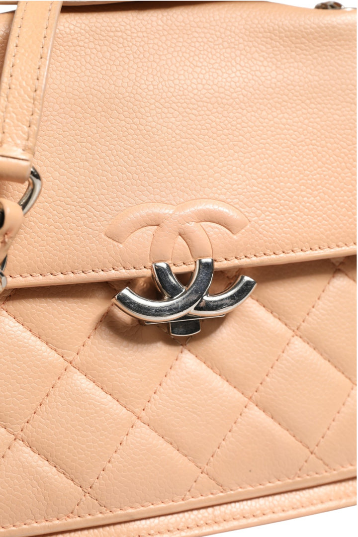 Goatskin Quilted Small CC Box Flap Bag Chanel