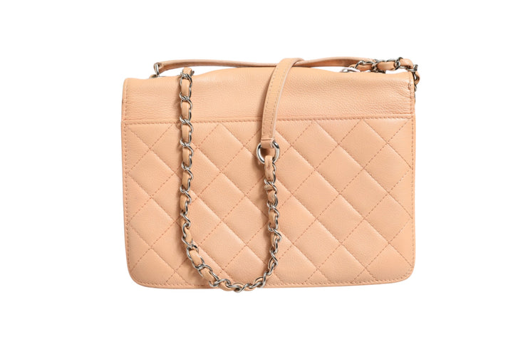 Goatskin Quilted Small CC Box Flap Bag Chanel