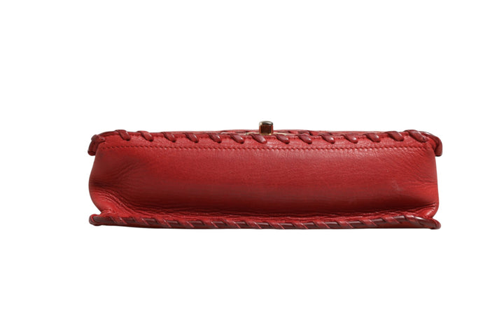 Mini Flap Bag Lambskin Braided Calfskin Gold Tone Metal Chanel