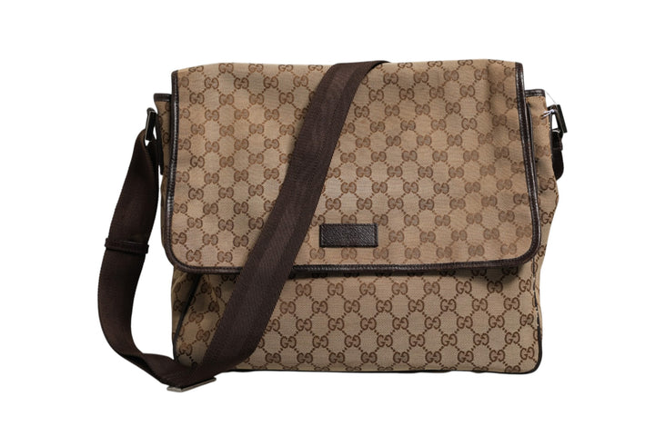 GG Canvas Flap Messenger Bag Gucci