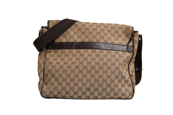 GG Canvas Flap Messenger Bag Gucci
