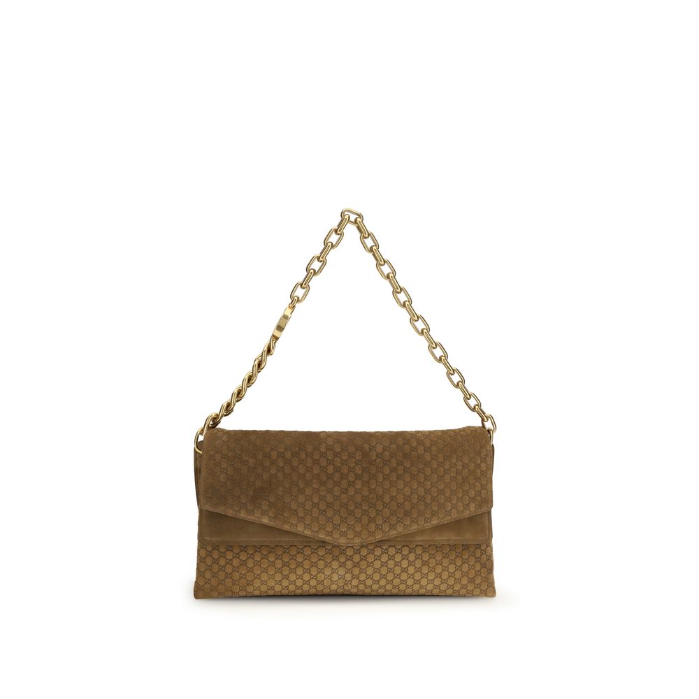 Beige Calf Leather Bos Taurus Handbag Gucci