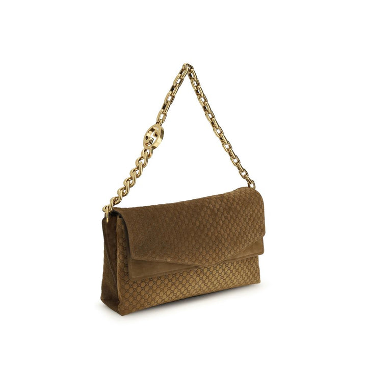 Beige Calf Leather Bos Taurus Handbag Gucci