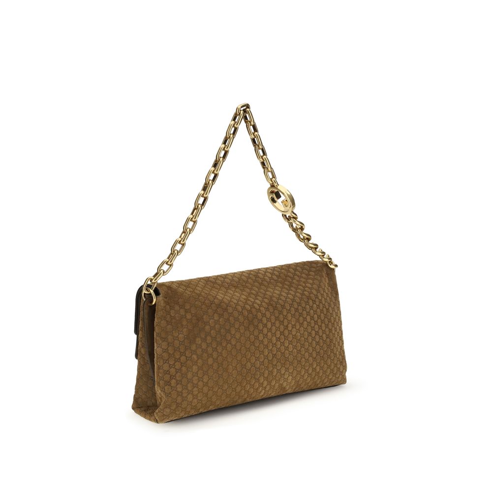 Beige Calf Leather Bos Taurus Handbag Gucci