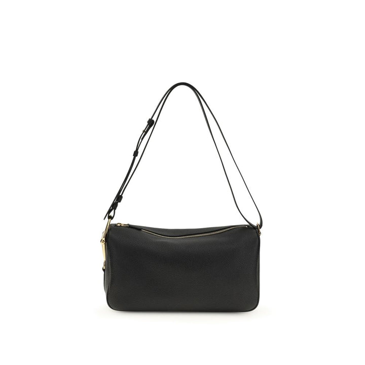 Black Calf Leather Bos Taurus Shoulder Bag Gucci
