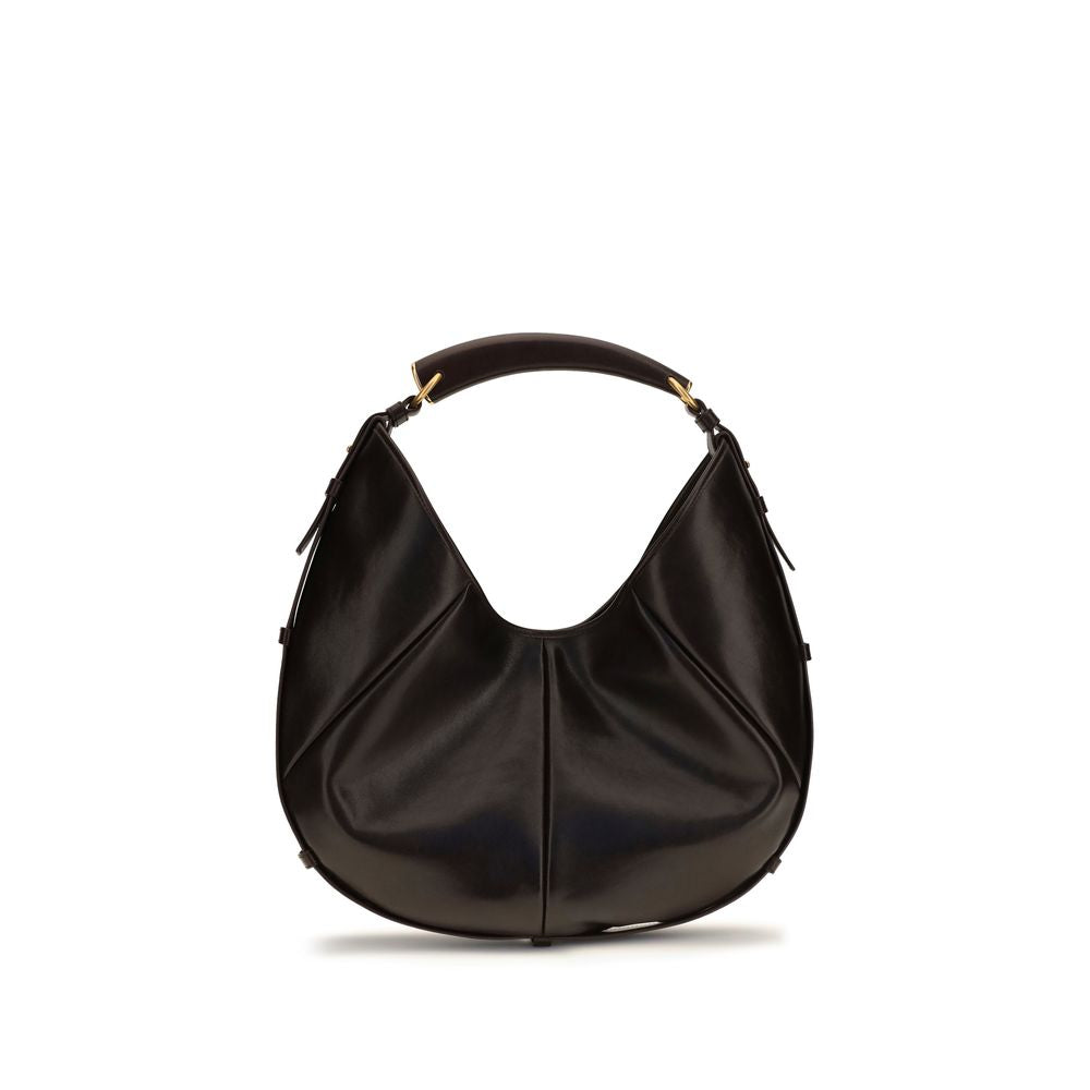 Brown Calf Leather Bos Taurus Shoulder Bag Saint Laurent