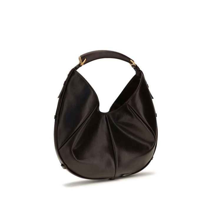 Brown Calf Leather Bos Taurus Shoulder Bag Saint Laurent