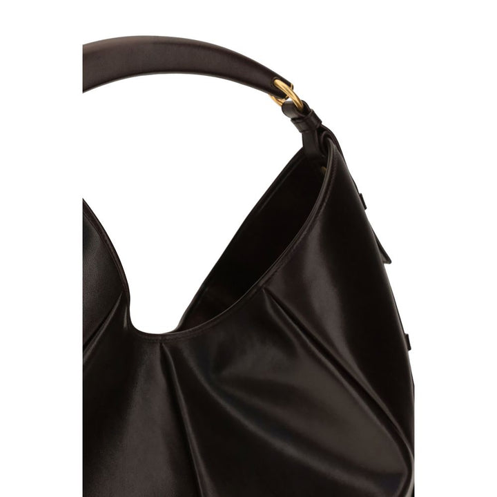 Brown Calf Leather Bos Taurus Shoulder Bag Saint Laurent