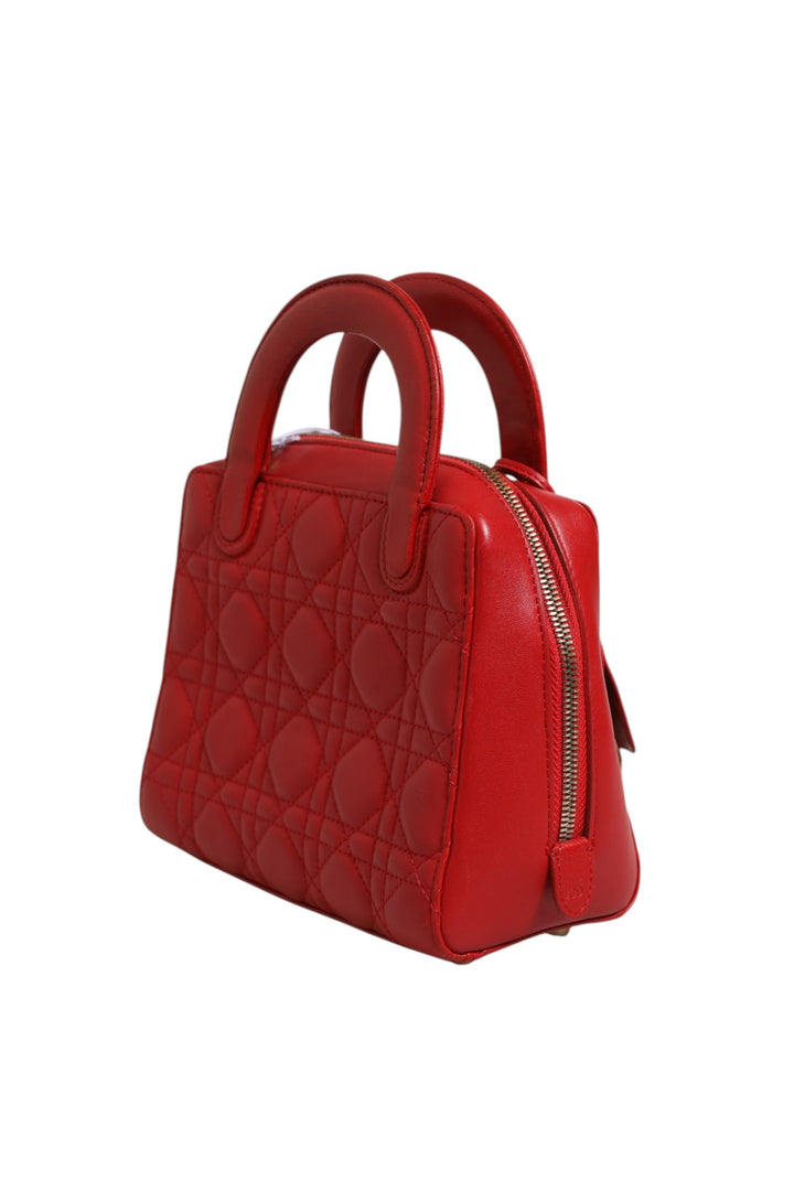 Small Dior Toujours Bag Black Macrocannage Calfskin Christian Dior
