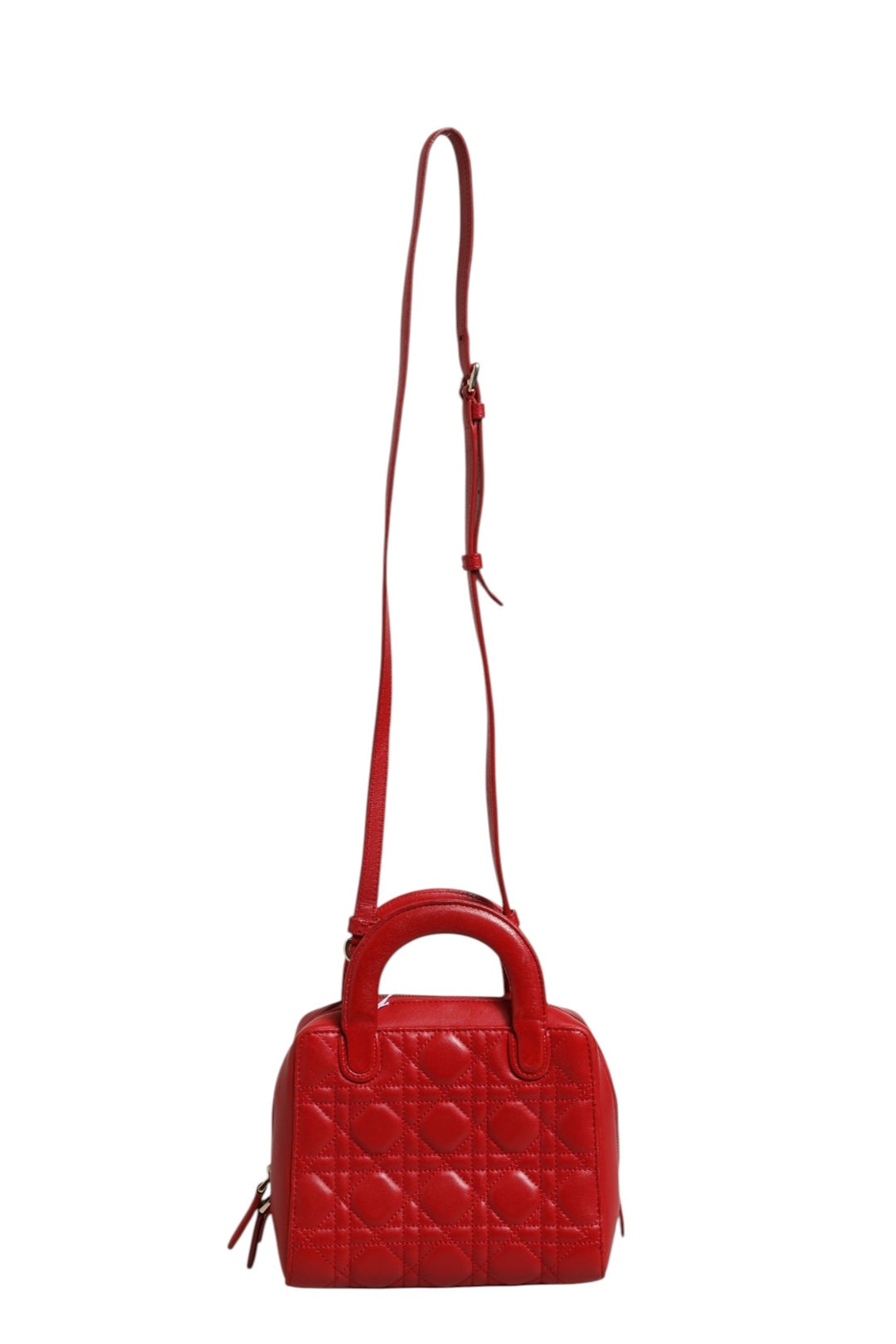 Small Dior Toujours Bag Black Macrocannage Calfskin Christian Dior