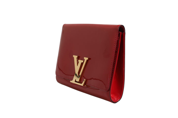Louise PM Red Patent Leather Wallet On Chain Louis Vuitton