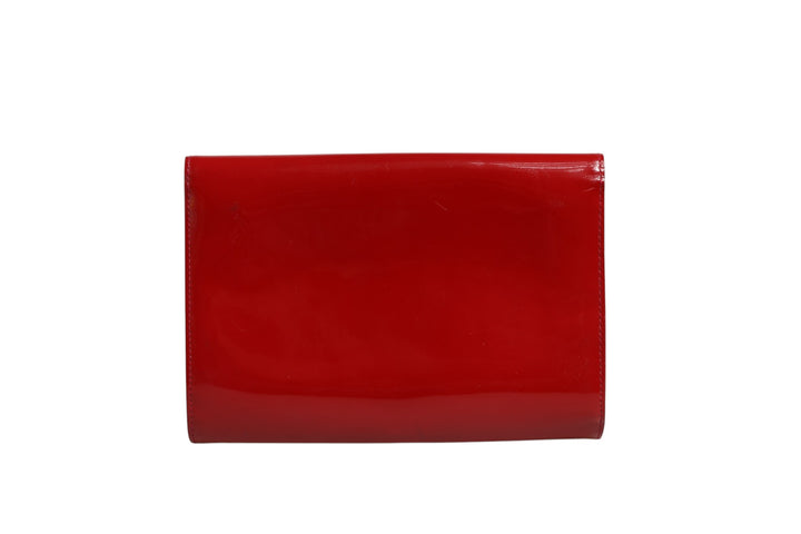 Louise PM Red Patent Leather Wallet On Chain Louis Vuitton