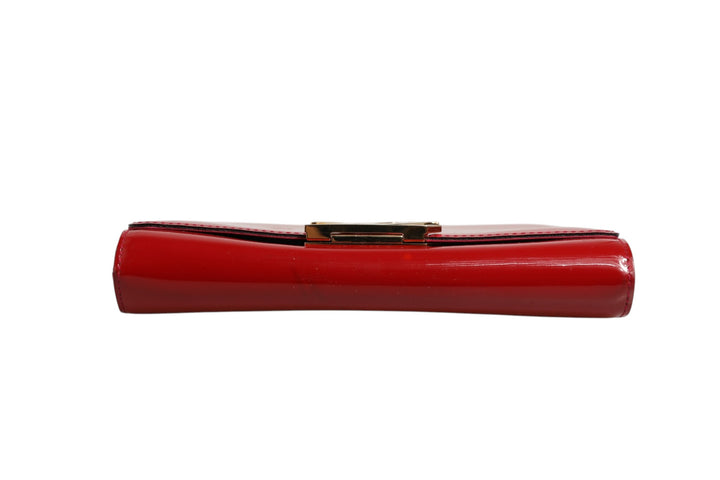 Louise PM Red Patent Leather Wallet On Chain Louis Vuitton