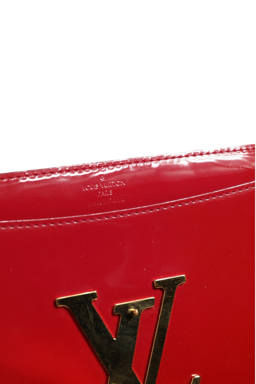 Louise PM Red Patent Leather Wallet On Chain Louis Vuitton