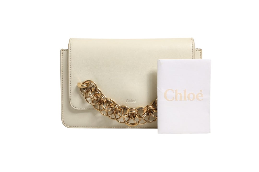 Drew Bijou Leather Clutch Small Chloé