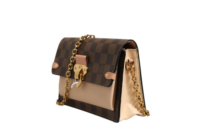 Damier Ebene Vavin Chain Wallet Louis Vuitton