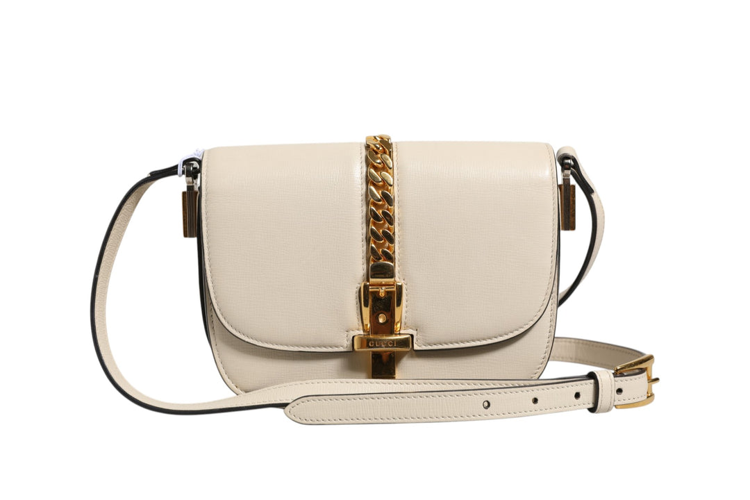 Sylvie 1969 Mini Leather Shoulder Bag Gucci