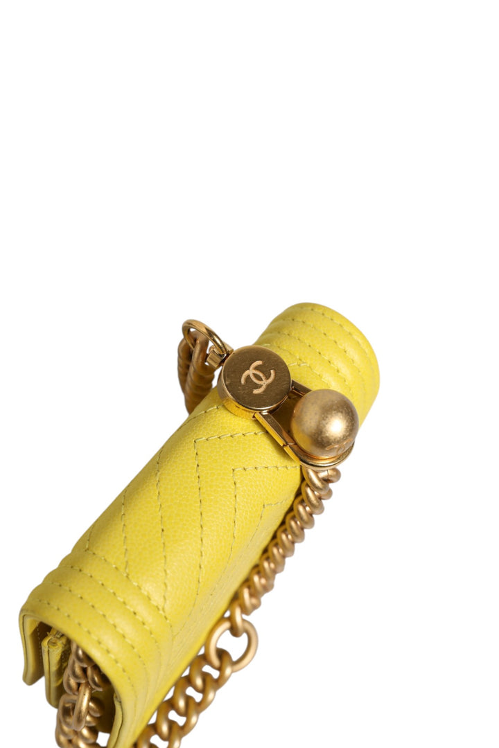 Crossbody Yellow Leather Bag Chanel
