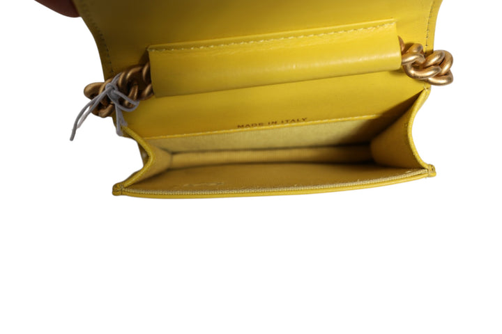 Crossbody Yellow Leather Bag Chanel