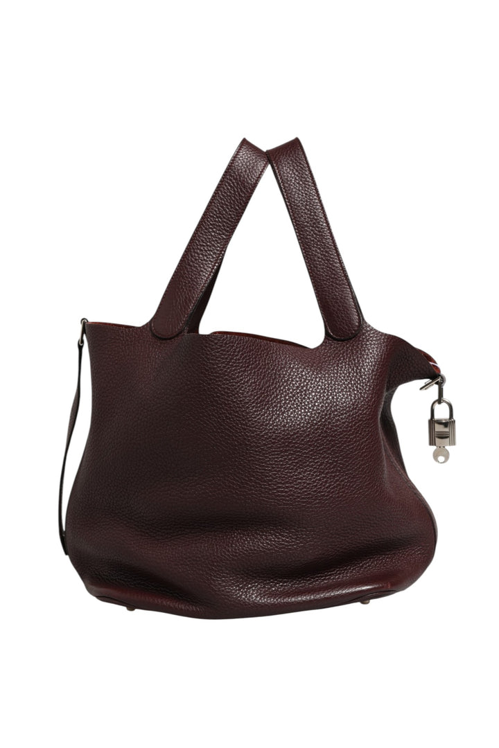 Picotin Taurillon Clemence Chocolate Handbag Hermès