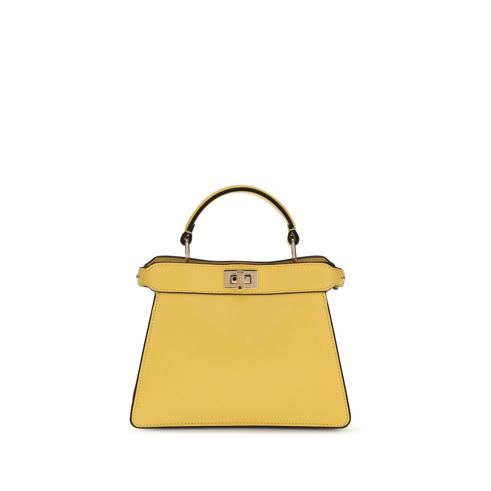 Bicolor Calf Leather Bos Taurus Handbag Fendi