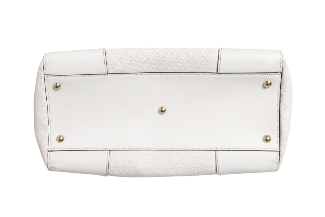 Medium Diamante Leather Boston Bag Gucci