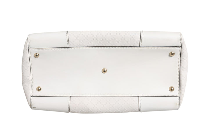 Medium Diamante Leather Boston Bag Gucci